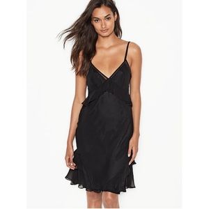 NWOT Victoria’s Secret Black Embellished Slip